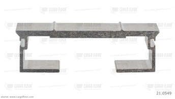 Cargo Floor - aluminium profil 13500 6/112mm dupla hornyos