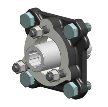 HYVA adapter átalakító szivattyúhoz  - 4 pontról 3 pontra